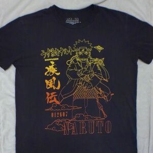 Naruto/Shippuden Black Graphic Tee